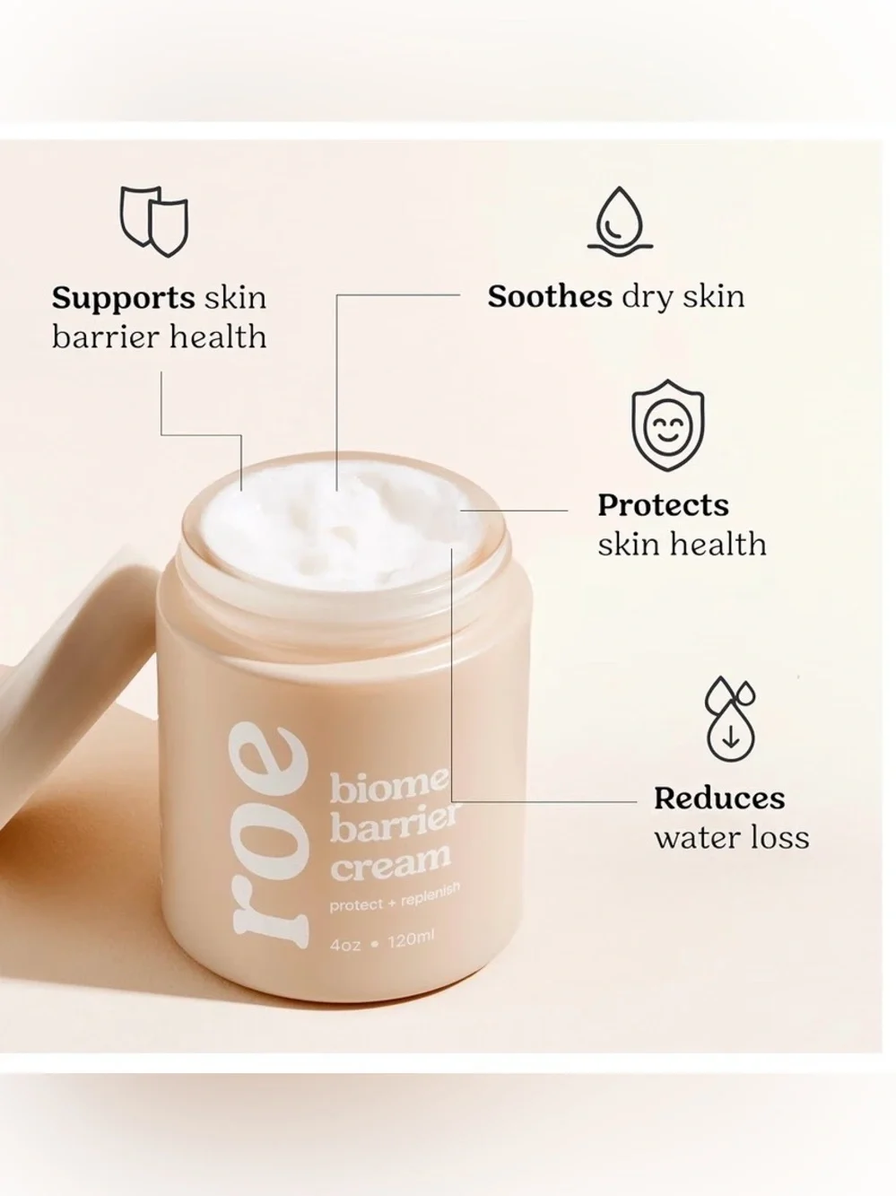 ROE Wellness Biome Barrier Cream - Protect + Replenish ✨ New - No Box 120ml